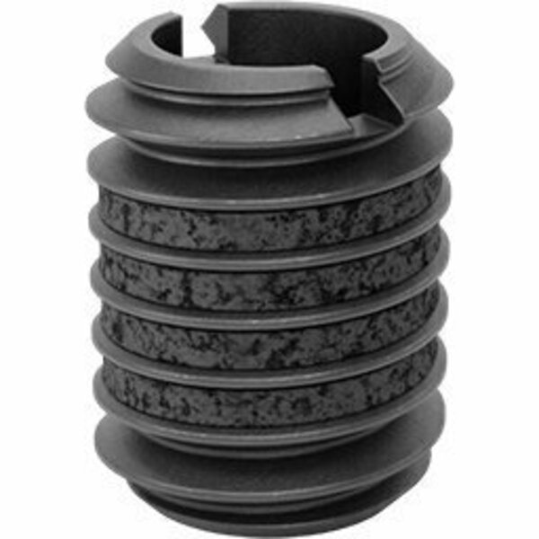 Bsc Preferred Black-Phosphate Steel Thread-Locking Insert Easy-to-Install 4-40 Thread Size, 10PK 90248A016